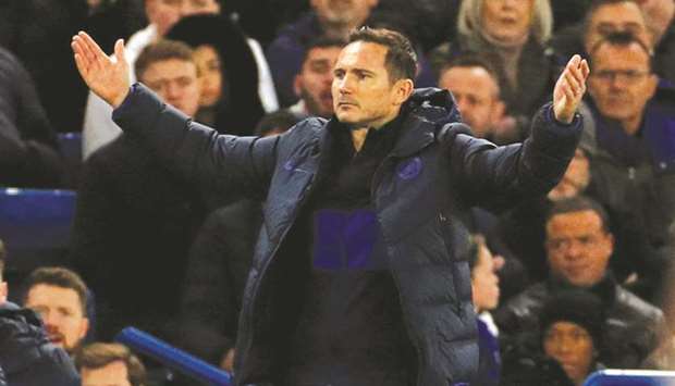 Chelsea are currently fourth in the Premier League and coach Frank Lampard admitted the club would need to be careful with their recruitment policy. (Reuters)