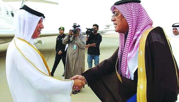 HE the Minister of State for Foreign Affairs Sultan bin Saad al-Muraikhi arrives Riyadh