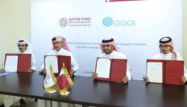 Qatar Fund, GGGI sign up for promoting green industries