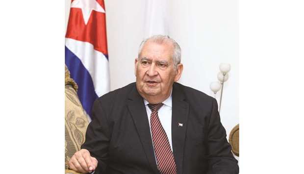Cuban ambassador, Eumelio Caballero Rodriguez