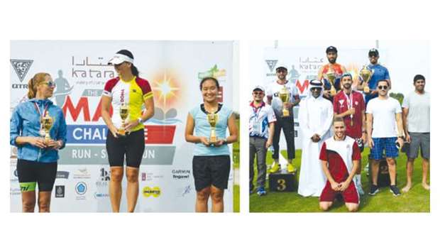 Winners pose with their trophies after the inaugural MAD Challenge at Katara Cultural Village on Friday.