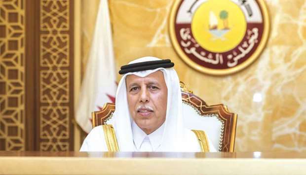 HE the Shura Council Speaker Ahmed bin Abdullah bin Zaid al-Mahmoud