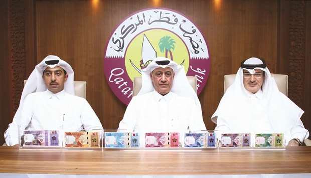 QCB officials unveil the fifth series of currency regime with QR200 as a new member