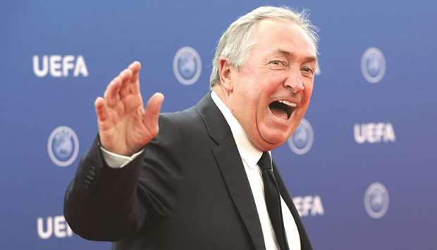 Frenchman Gerard Houllier guided Liverpool to an FA Cup, League Cup and UEFA Cup treble in 2001, the highlight of his six-year spell in charge of the Reds. (AFP)