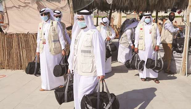 The bags contained warm clothes and jackets.