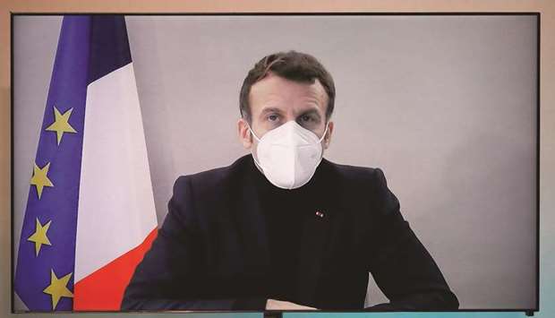 (File photo) President Emmanuel Macron