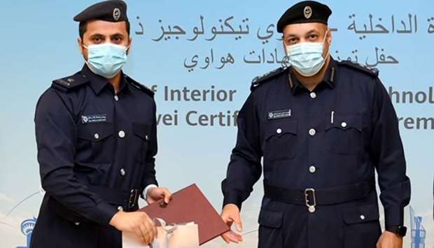 The department held the graduation ceremony and the distribution of the certificates on Wednesday at the departmentu2019s headquarters