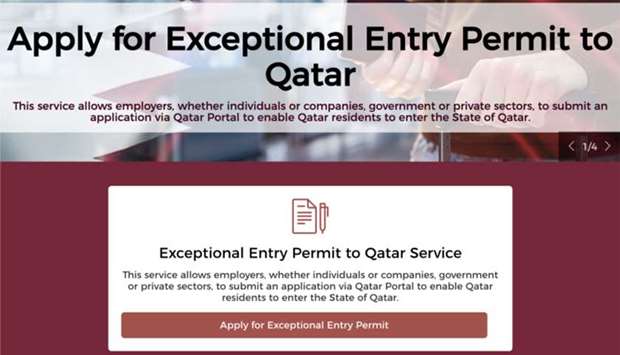 Exemptions from Exceptional Entry Permit process