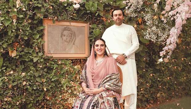 SPOTLIGHT: Bakhtawar Bhutto-Zardari with her fiancu00e9 Mahmood Choudhry.