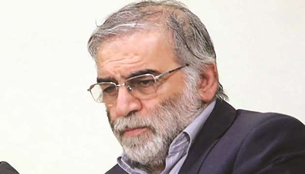 Iranian scientist Mohsen Fakhrizadeh is seen in this undated photo taken before his death.