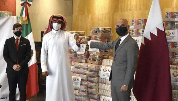 The delivery of the aid was attended by the Director General of European Affairs at the Mexican Foreign Ministry Bernardo Aguilar, representing Mexico's Foreign Minister, and HE Ambassador of Qatar to Mexico Mohammed bin Jassim Al Kuwari.