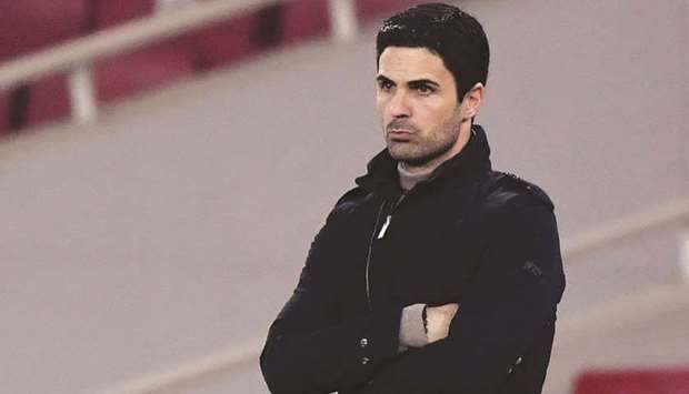 Arsenal manager Mikel Arteta. (Reuters)