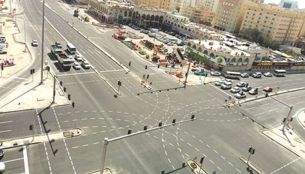 Ashghal completed the upgrading works of Al-Rufaa Intersection (known as Sana Intersection) in August.