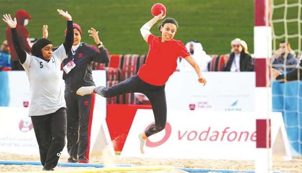 The finalists of the womenu2019s beach handball event of the maiden QOC Beach Games have emerged with Al