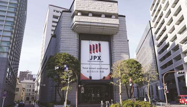 A view of the Tokyo Stock Exchange, operated by Japan Exchange Group Inc (JPX). Tokyo stocks closed 0.7% higher at 26,854.03 points yesterday.