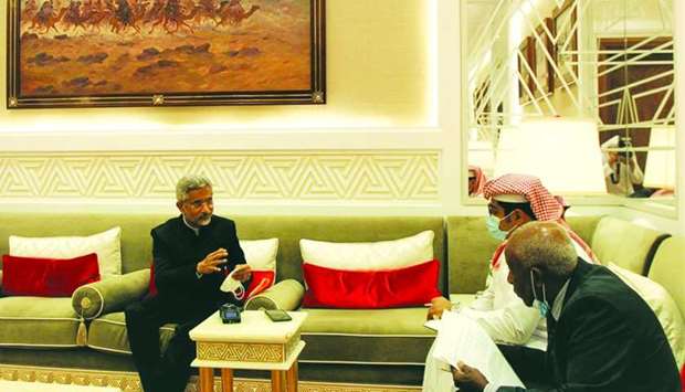 Indian External Affairs Minister Dr Subrahmanyam Jaishankar in an interview with Qatar News Agency