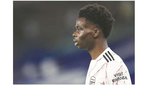 Bukayo Saka continues to provide the creative spark Arsenal need. (AFP)