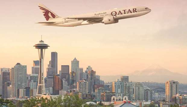 Qatar Airways will launch its four weekly flights to Seattle from January 29.rnrn