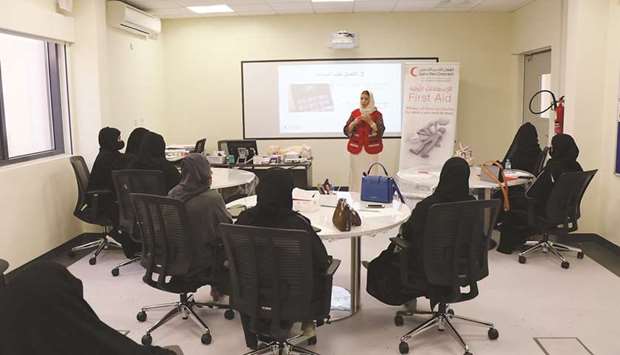 QRCS holds first aid workshops for administrative staff and supervisors of public schools in Qatar.