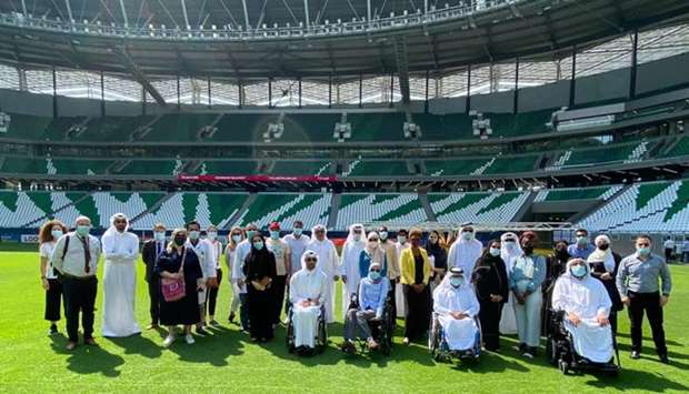 The Accessibility Forum recently organised a visit to the Qatar 2022 stadium in Al Rayyan, which will be inaugurated when it hosts the Amir Cup final between Al Sadd and Al Arabi on 18 December. 
