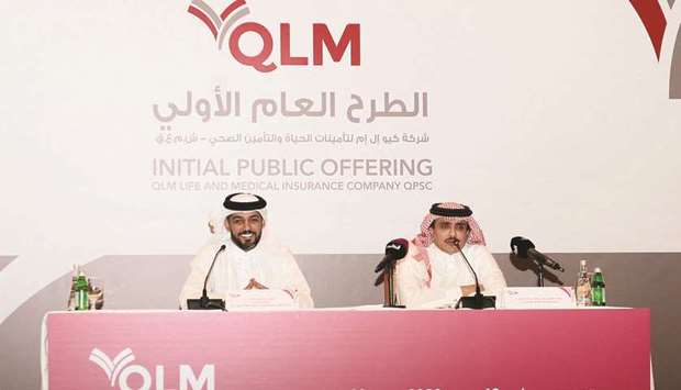 Sheikh Saud and al-Mannai outline the finer details of IPO. QLM Medical and Life Insurance Company, which has built a substantial brand value in Qatar and in the wider Gulf Co-operation Council region, is expecting a ,positive, response to its initial public offering (IPO), whose subscription begins on Thursday.
