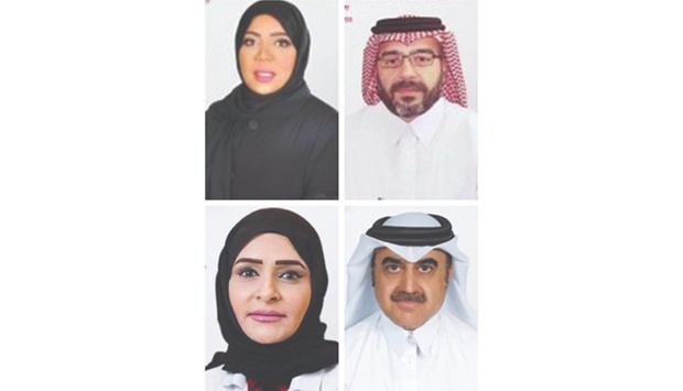 Clockwise from left: Dr Hanadi al-Hamad, Dr Hassan al-Malki, Dr Omar al-Tamimi and Dr Huda al-Saleh