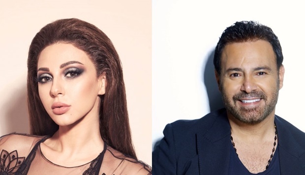 Lebanese singers Myriam Fares and Assi al-Hillani