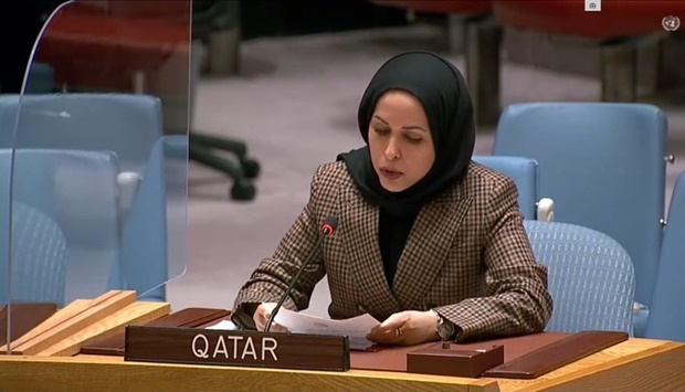 The statement by Qatar is delivered by HE the Permanent Representative of Qatar to the United Nations Ambassador Sheikha Alya bint Ahmed bin Saif Al-Thani