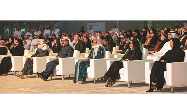 HE Sheikha Hind bint Hamad al-Thani attending the ceremony with other dignitaries. Supplied picture