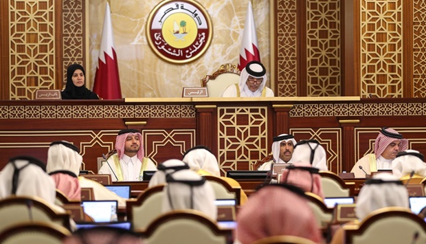 The Shura Council holds its regular weekly session, chaired by HE Hassan bin Abdullah Al-Ghanim, Speaker of the Council
