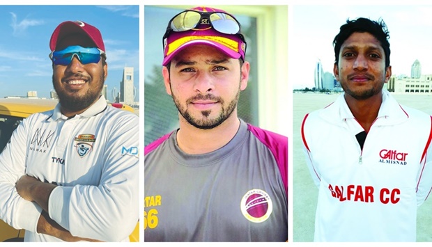 From left: Assad Warrior, Saqlain Firox and Asim Galfar