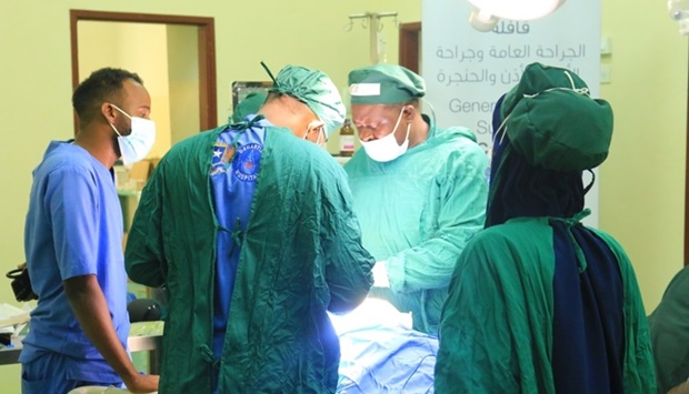 At the De Martini General Hospital in Banaadir, Somalia, comprehensive clinical examinations were performed for 591 patients and 219 surgeries done, compared to the original target of 200