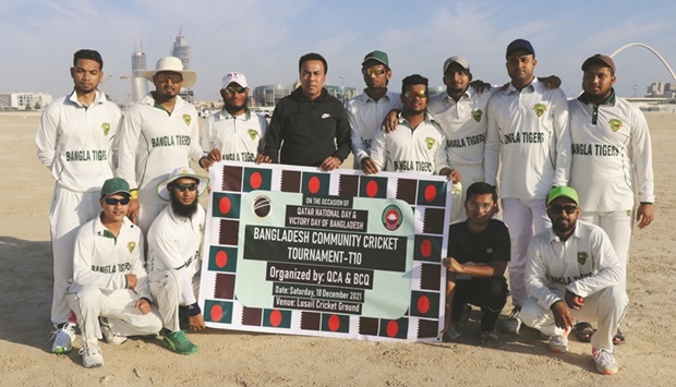 Bangla Tigers cliched the Bangladesh Community T10 Cricket Tournament as they defeated Prime Gladiators by 17 run in the final at the Lusail Cricket Ground.