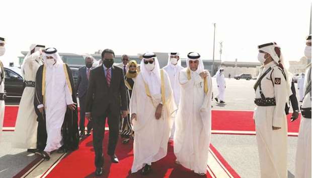 President of Somalia Mohamed Abdullahi Farmaajo left Doha on Thursday after attending the opening ceremony of the FIFA Arab Cup Qatar 2021.