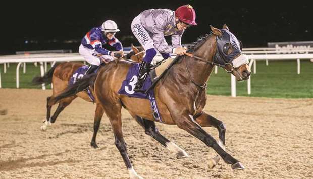 Jabbar won the Play Coral Racing Super Series For Free Nursery Handicap at Newcastle. (Racing Post)