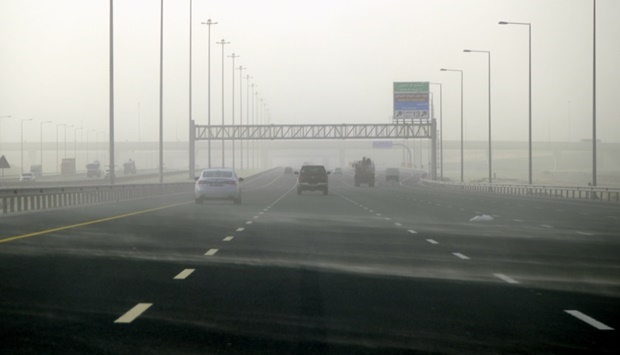 Doha and other places in the country witnessed windy and dusty conditions Wednesday. PICTURES: Ram Chand
