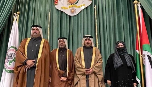The Council was represented at the session by members of the Shura Council HE Sheikha bint Yousuf al-Jufairi, HE Issa bin Ahmed al-Nasr, HE Salem bin Rashid al-Muraikhi, and HE Hamad bin Abdullah al-Mulla.