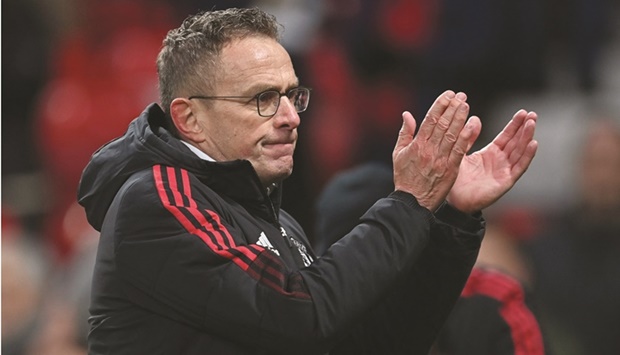 Manchester United interim manager Ralf Rangnick.
