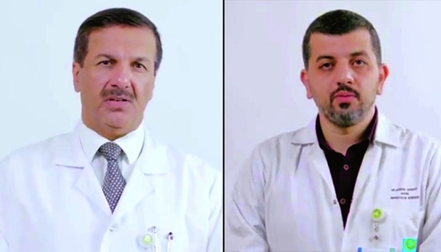 Dr Ahmed Mohammed (L), Dr Ahmed Zaqout