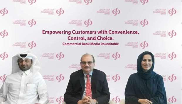 Amit Sah (centre) with Nayef al- Beshri and Roya Khajeh at a media roundtable on Thursday.