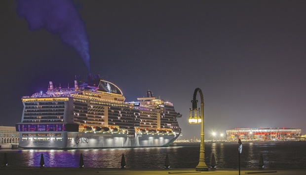 'MSC Virtuosa' made its first voyage to Qatar on December 2, bringing around 4,600 visitors to Doha.