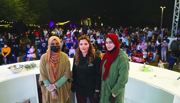 Chef Amal joins the audience at the 11th edition of QIFF. -Supplied pictures