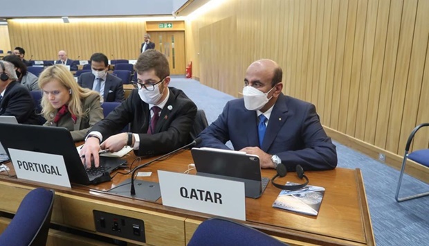 The Qatar delegation was headed by HE the Minister of Transport Jassim bin Saif Al Sulaiti. The delegation also included HE the Director of Department of International Organizations at the Ministry of Foreign Affairs Ambassador, Ali bin Khalfan Al Mansouri