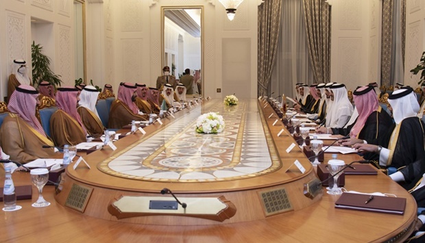 Amir, Saudi Crown Prince chaired the Sixth Joint Coordination Council Meeting in Doha