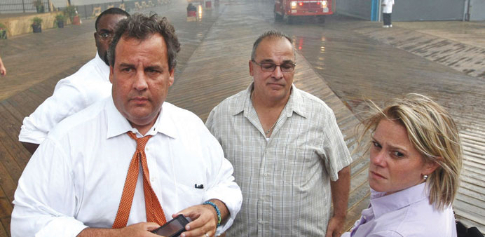 Deputy Chief of Staff Bridget Anne Kelly, with Governor Chris Christie. Christie fired Kelly on January 9.
