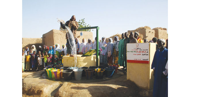 The Qatar Charity projects will help provide access to safe drinking water to a large number of families. 