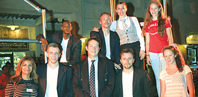 Members of the Urban Playground Team with British ambassador Nicholas Hopton.