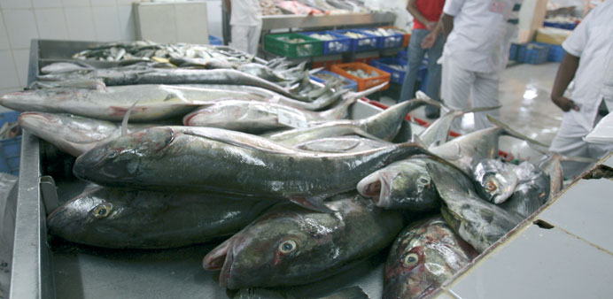 Fish supplies to Doha Central Market have been hit over the past few days. PICTURE: Jayaram