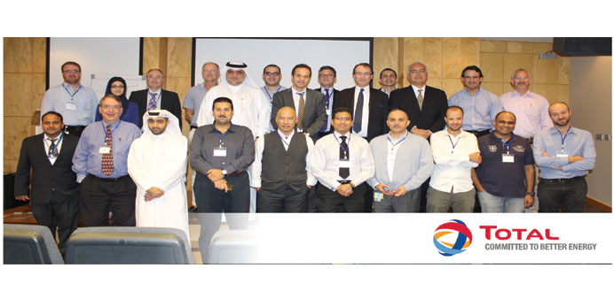  Participants at the recent high level training on u2018Gas and carbon dioxide enhanced oil recovery (EOR)u2019 at the Total Research Centre- Qatar (TRC-Q).