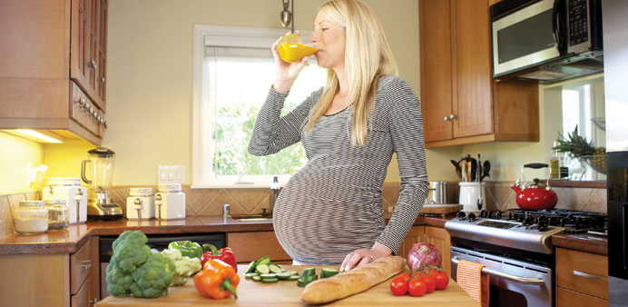 COUNT YOUR CALORIES: Maintaining a healthy diet during your pregnancy will help prevent unhealthy weight gain.